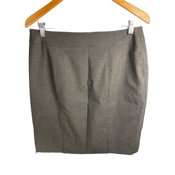 Coldwater Creek Brown Cotton Straight Pencil Skirt Sz 10P - Picture 2 of 9